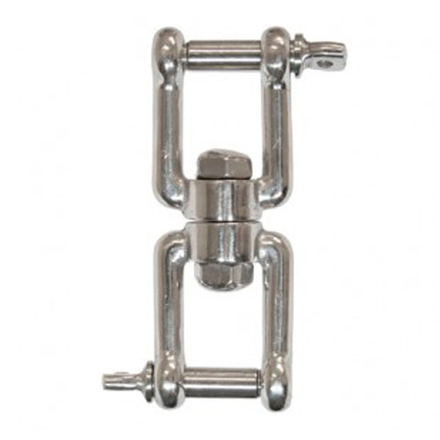 ÉMERILLON INOX 2 MANILLES M16 SWL 1250 KG LEVAC - 5175CE
