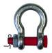 Manille lyre h.r. cmu 8500 kg axe boulonné galva LEVAC - 5211I