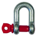Manille droite h.r. galva cmu 2 t axe a oeil 1/2 acier allié LEVAC - 5220E