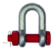Manille droite h.r. galva cmu 3,25 t axe boulonné +goupille LEVAC - 5221F