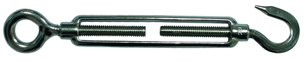 Tendeur inox d.10 mm crochet + oeil swl 235 kg LEVAC - 5293C