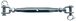 Ridoir inox 2 chapes d.12 mm cr 1800 kg LEVAC - 5294E