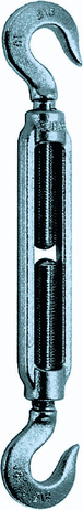 Tendeur zingué d.20 mm 2 crochets cmu 900 kg LEVAC - 5326G