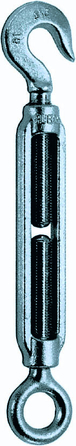 Tendeur zingué d.6 mm oeil + crochet cmu 45 kg LEVAC - 5327AA