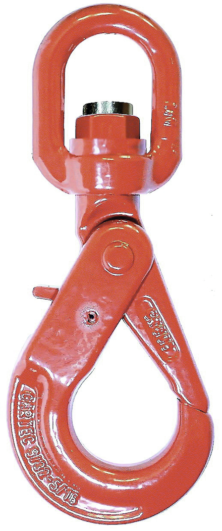 Crochet verrouillage auto a touret chaîne d.7-8 mm cmu 2,5 t grade-100 LEVAC - 5840C