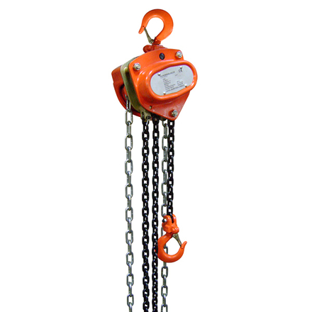 PALAN MANUEL A CHAÎNE CMU 500 KG LEVÉE 6 M CHAÎNE NOIRE ANTICORROSION LEVAC - 6046B06