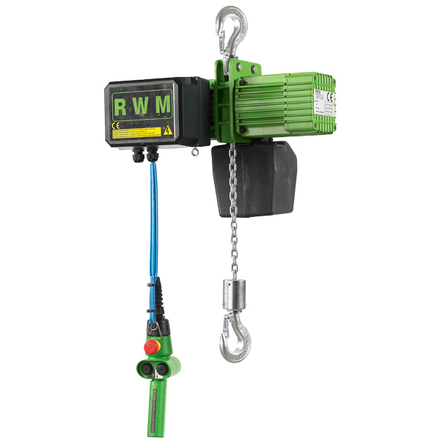 PALAN ÉLECTRIQUE A CROCHET 3200 KG 2 BRINS VIT.1/4 M/MN LEVÉE 3 M LEVAC - 6053G14F
