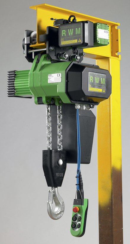 Palan électrique chariot élec 5000 kg 2 brins vitesse 4 m/mn levée 3 m RWM - 6054H4CE1