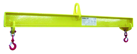 Palonnier monopoutre fixe 6 t portée 3m avec manilles + crochets LEVAC - 6055F03