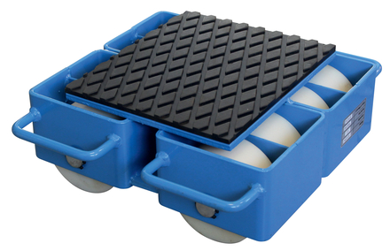 Patin rouleur cmu 12000 kg 8 roues nylon LEVAC - 6135AS120