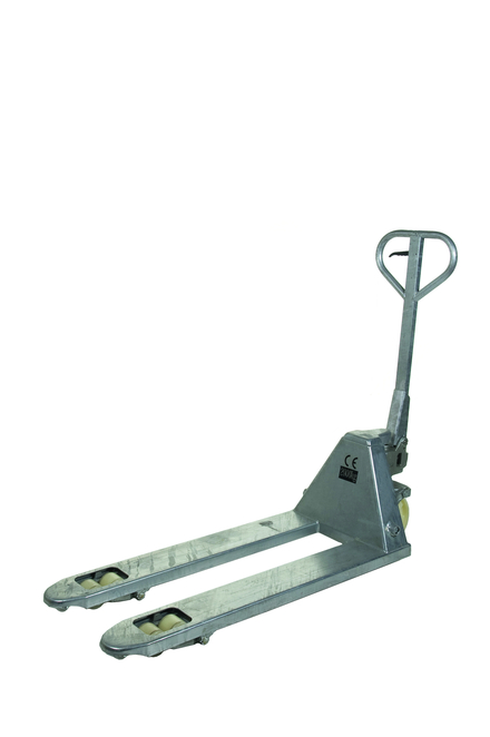 Transpalette manuel galva cmu 2000 kg fourches 1150 mm roues + boggie nylon LEVAC - 6140AG