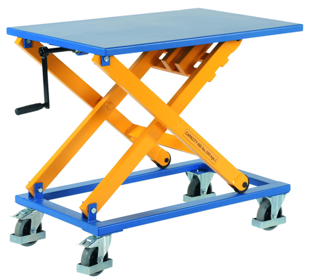 Table élévatrice 300 kg 950 x 600 mm manuelle réglable par manivelle LEVAC - 6933M300