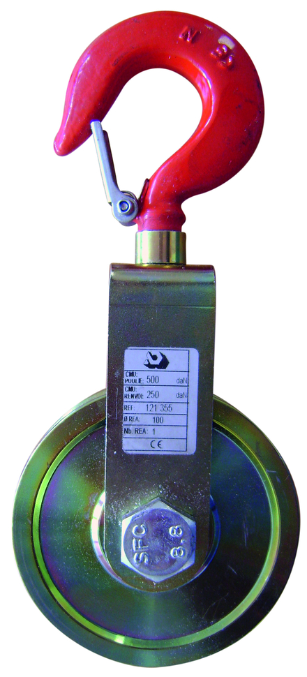 Poulie a câble a chape br cmu 2000 kg réa b.bronze d200 mm câble d.14/16 mm LEVAC - 7060IBR