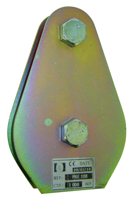 Poulie prédalle cmu 1 t réa 100x24 mm câble d.8-10 mm LEVAC - 7076B