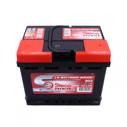 Batterie 12V 55Ah 560A 207x175x190 mm steco premier stecopower - 202