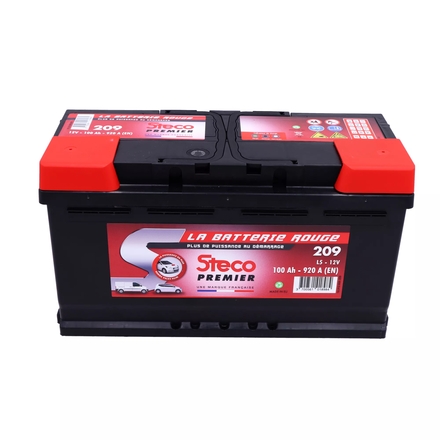 Batterie JCB 729/10669 adaptable 12V 100Ah 920A 353x175x190 mm STECOPOWER - 209