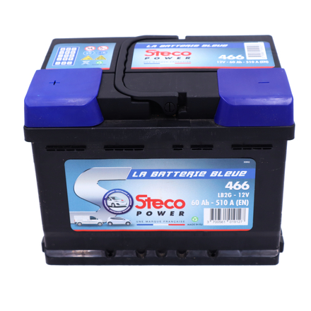 Batterie 12V 60Ah 510A 242x175x175 mm stecopower - 466