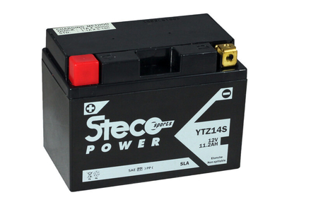 Batterie 12v (10h) 11,2ah 230a 150x87x110 gamme batterie sla stecopower - ytz14s