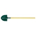 Pelle ronde tôle 27 cm manche compositube LEBORGNE - 005275