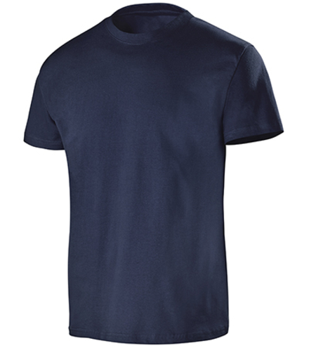 TEE-SHIRT A MANCHES COURTES BIO BLEU MARINE ARTISAN BTP CEPOVETT - 15-T941-1