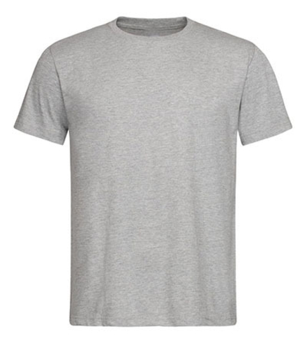 TEE-SHIRT A MANCHES COURTES BIO GRIS CHINE ARTISAN BTP CEPOVETT - 15-T941-168