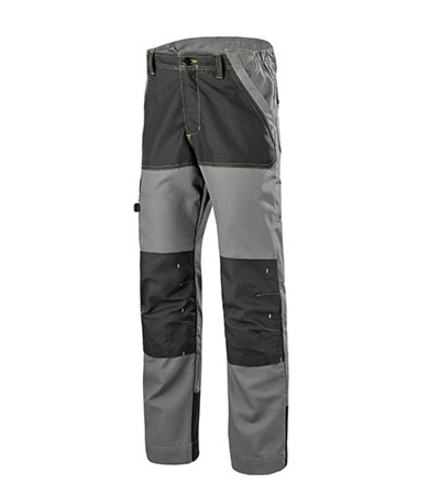 PANTALON RENFORCE CRAFT WORKER GRIS CONVOY / NOIR ARTISAN BTP CEPOVETT - 20-9050-9883-325