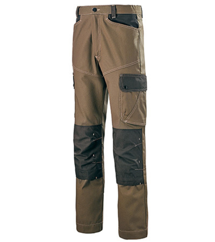 PANTALON CRAFT WORKER MARRON / NOIR ARTISAN BTP CEPOVETT - 20-9062-9883-872