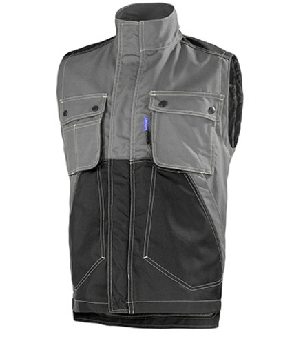 GILET CRAFT WORKER GRIS CONVOY / NOIR ARTISAN BTP CEPOVETT - 20-9261-9883-325