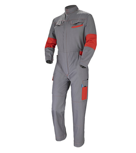COMBINAISON 1 ZIP FACITY GRIS CONVOY / ROUGE EMPIRE INDUSTRIE CEPOVETT - 20-9479-9035-324