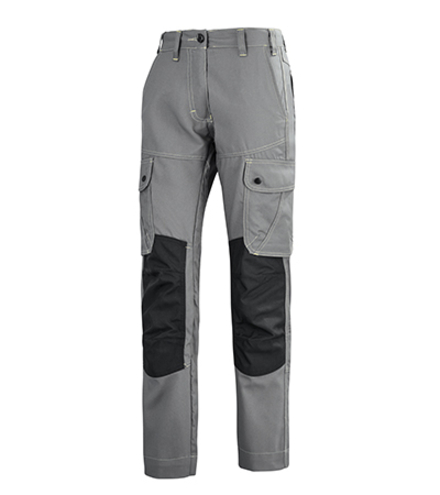 PANTALON FEMME CRAFT WORKER GRIS CONVOY / NOIR ARTISAN BTP CEPOVETT - 20-9E54-9883-325