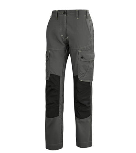 PANTALON FEMME CRAFT WORKER GRIS CHARCOAL / NOIR ARTISAN BTP CEPOVETT - 20-9E54-9883-657