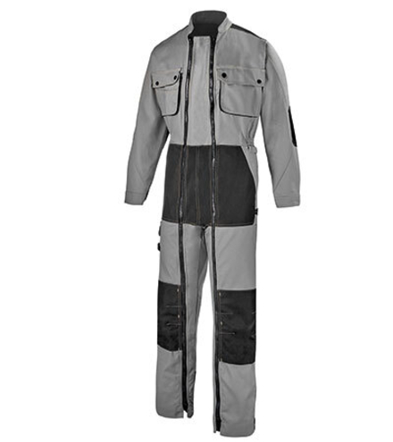 Combinaison 2 ZIP CRAFT WORKER GRIS CONVOY / NOIR ARTISAN BTP CEPOVETT - 20-9J51-9883-325