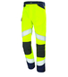 PANTALON FLUO TECH JAUNE FLUO / DARK BLUE HAUTE VISIBILITE CEPOVETT - 22-9082-8267-2096