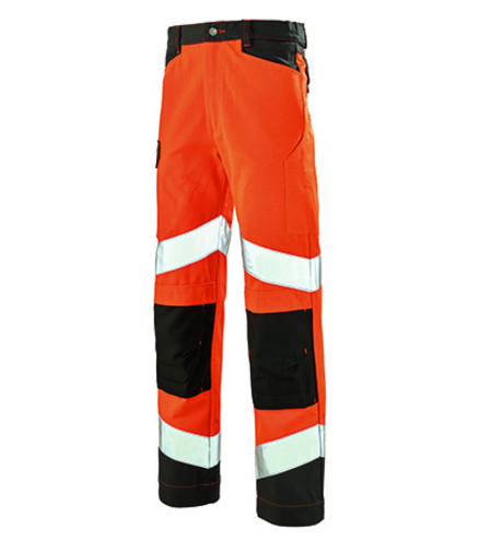 PANTALON FLUO TECH ORANGE FLUO / GRIS CHARCOAL HAUTE VISIBILITE CEPOVETT - 22-9082-8267-2227