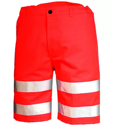 BERMUDA FLUO SAFE ROUGE FLUO HAUTE VISIBILITE CEPOVETT - 22-9087-8267-800