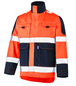 BLOUSON FLUO TECH ORANGE FLUO / DARK BLUE HAUTE VISIBILITE CEPOVETT - 22-9282-8267-2094