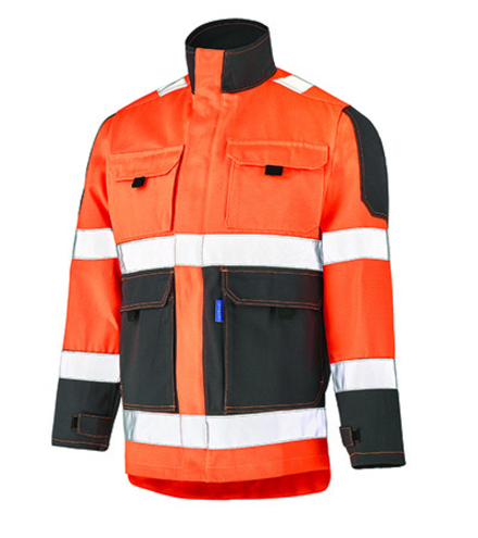 BLOUSON FLUO TECH ORANGE FLUO / GRIS CHARCOAL HAUTE VISIBILITE CEPOVETT - 22-9282-8267-2227
