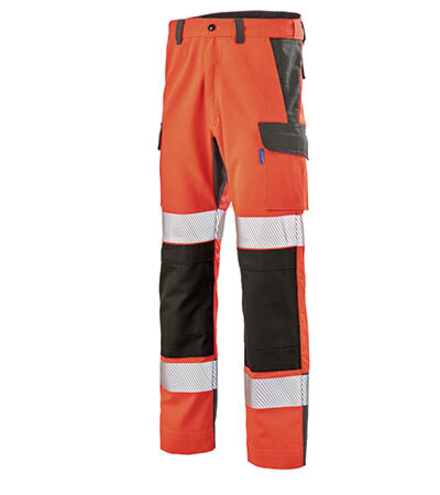 PANTALON FLUO ADVANCED ROUGE FLUO / GRIS CHARCOAL CEPOVETT - 22-9B30-8795-ET76-2235