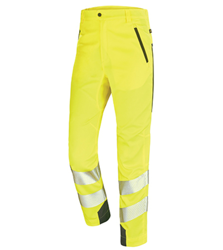 PANTALON STRETCH ETE FLUO SAFE JAUNE FLUO / DARK BLUE CEPOVETT - 22-9B40-9954-2096