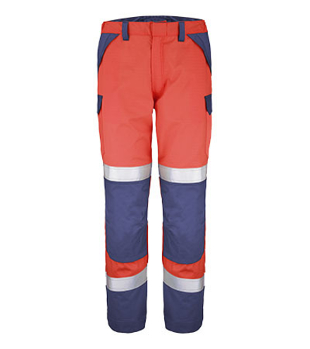 PANTALON ATEX HV 300 XP ESCORIAL ROUGE FLUO / MARINE MULTIRISQUES CEPOVETT - 22-9B72-8505-2002