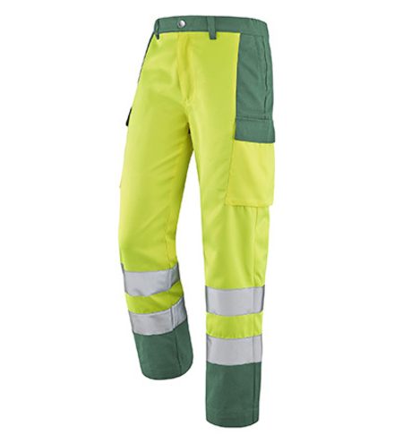 PANTALON FLUO BASE XP JAUNE FLUO / VERT AMAZONIE HAUTE VISIBILITE CEPOVETT - 22-9B81-3047-720
