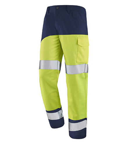 PANTALON FLUO SAFE XP JAUNE FLUO / MARINE HAUTE VISIBILITE CEPOVETT - 22-9B86-9570-701