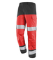 PANTALON POCHES GENOUX FLUO SAFE XP ROUGE FLUO / GRIS CONVOY CEPOVETT - 22-9B87-9570-1995