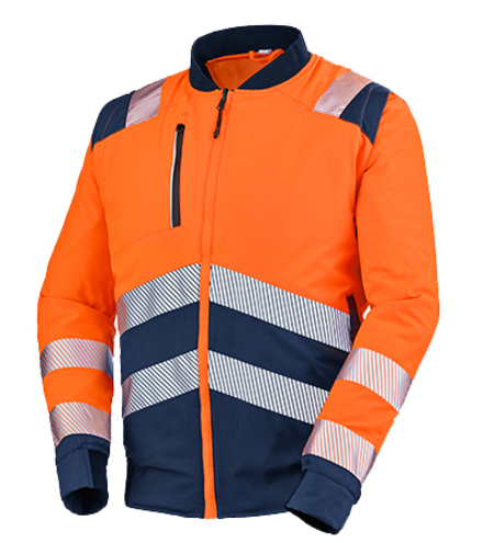 BLOUSON TEDDY ALPILLES ORANGE FLUO / NAVY CEPOVETT - 22-9D02-3041-1801