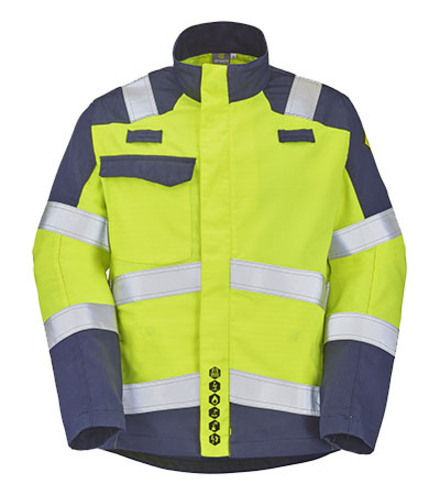 BLOUSON ATEX HV 260 XP BLANCAS JAUNE FLUO / MARINE MULTIRISQUES CEPOVETT - 22-9D72-8496-701