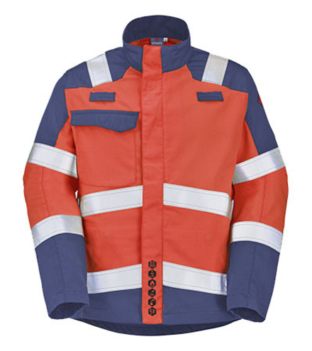 BLOUSON ATEX HV 300 XP ABRA ROUGE FLUO / MARINE MULTIRISQUES CEPOVETT - 22-9D72-8505-2002