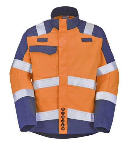 BLOUSON ATEX HV 300 XP ABRA ORANGE FLUO / MARINE MULTIRISQUES CEPOVETT - 22-9D72-8505-404