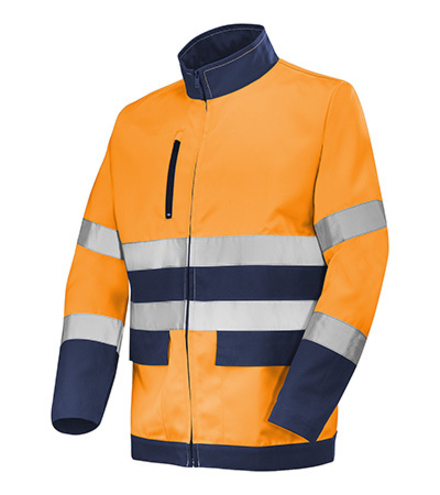BLOUSON FLUO BASE XP ORANGE FLUO / MARINE HAUTE VISIBILITE CEPOVETT - 22-9D81-3047-404