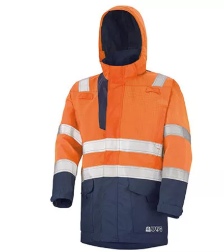 PARKA HV MULTIRISQUES ACCESS ORANGE FLUO / NAVY MULTIRISQUES CEPOVETT - 22-9D97-9919-1801