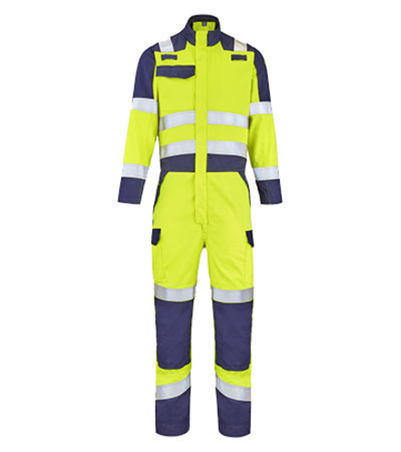 COMBINAISON 1 ZIP ATEX HV 260 XP MACA JAUNE FLUO / MARINE MULTIRISQUES CEPOVETT - 22-9G72-8496-701